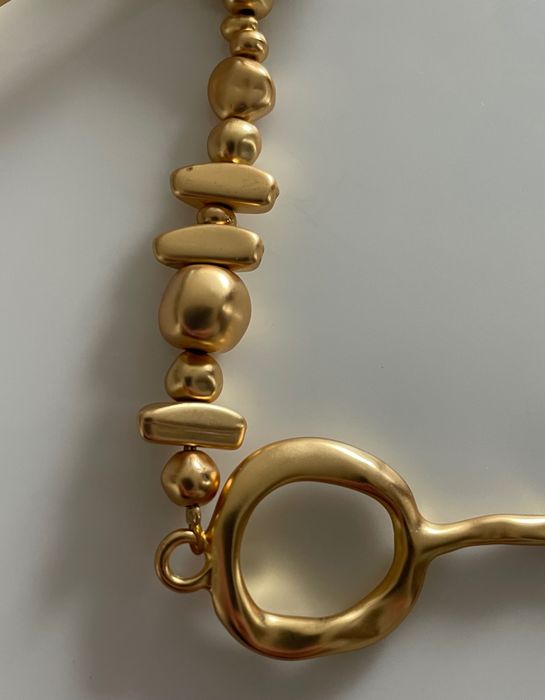 Позлатено колие стил Schiaparelli с висулка ключ.