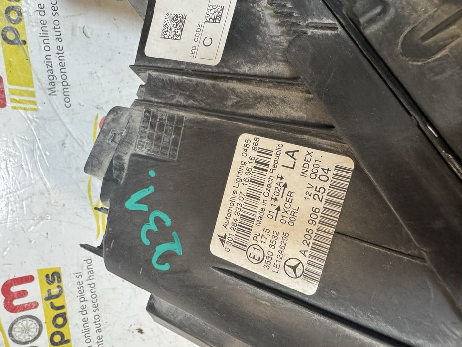 Far stanga full LED Mercedes C class w205 2014-2018