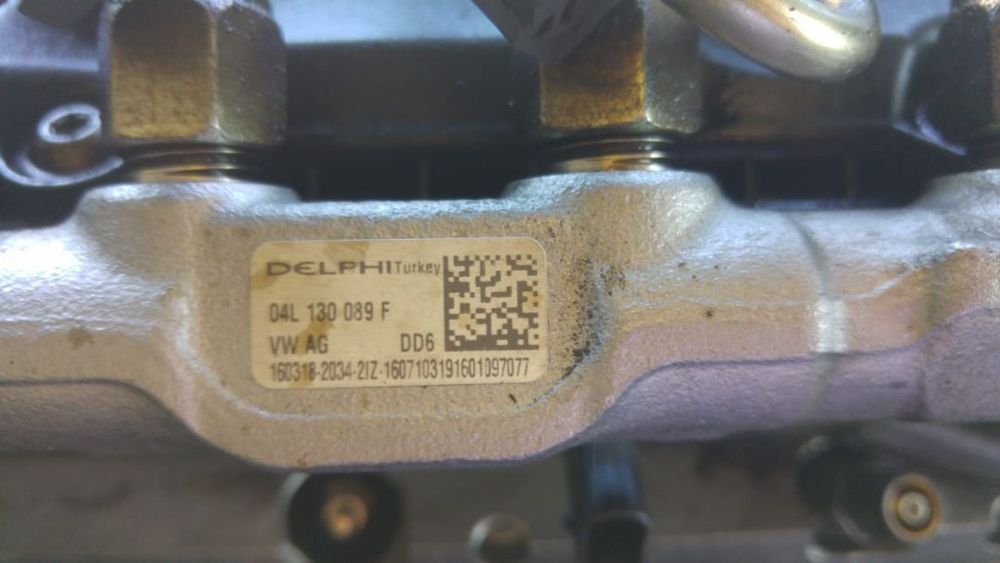 Rampa injectoare 1.6 tdi vw golf 7 audi a3 8v seat arona ateca ibiza 5 leon  04l130089f