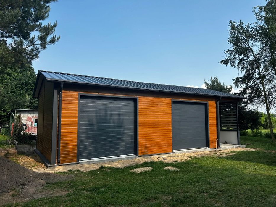 Garaj dublu 7 x 4.5 structura metalica usoara