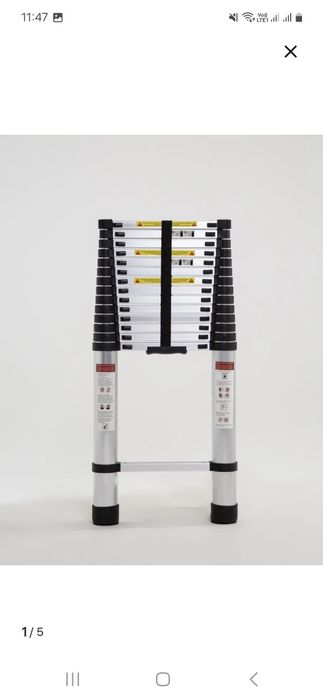Алюминиевая телескопическая лестница 5.4 м
