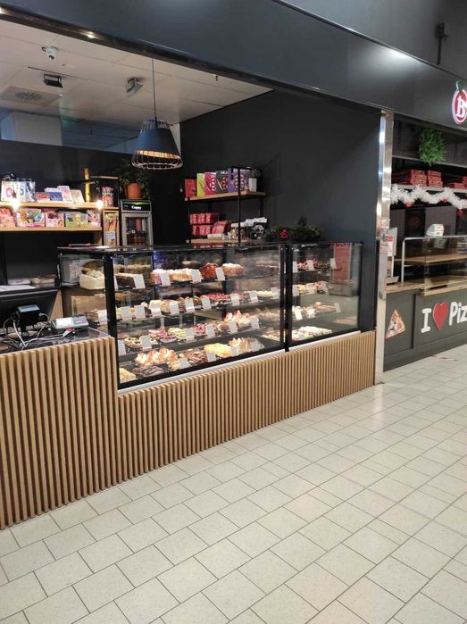 Vitrină cofetărie patiserie VDL 158A geam drept / NOU / Profesional