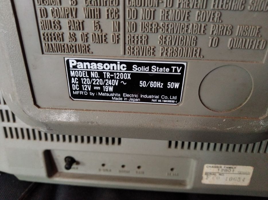 Tv,radio, cassette deck Panasonic