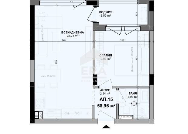 Продава се Двустаен апартамент в Варна, Изгрев - 58 кв.м за 1323 €/кв.м - Снимка #4