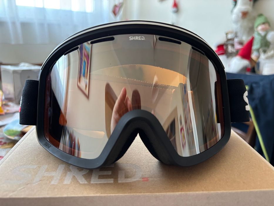 Ски очила Shred Black-Silver mirror, cat S2