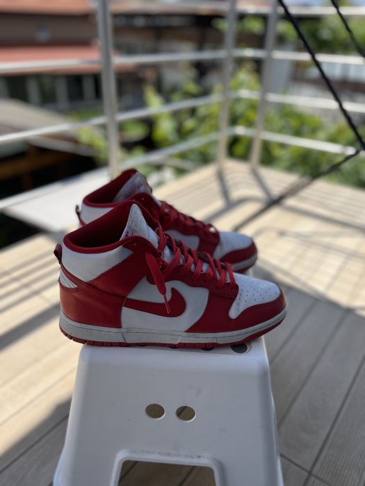 Nike Dunk high university red 45.5