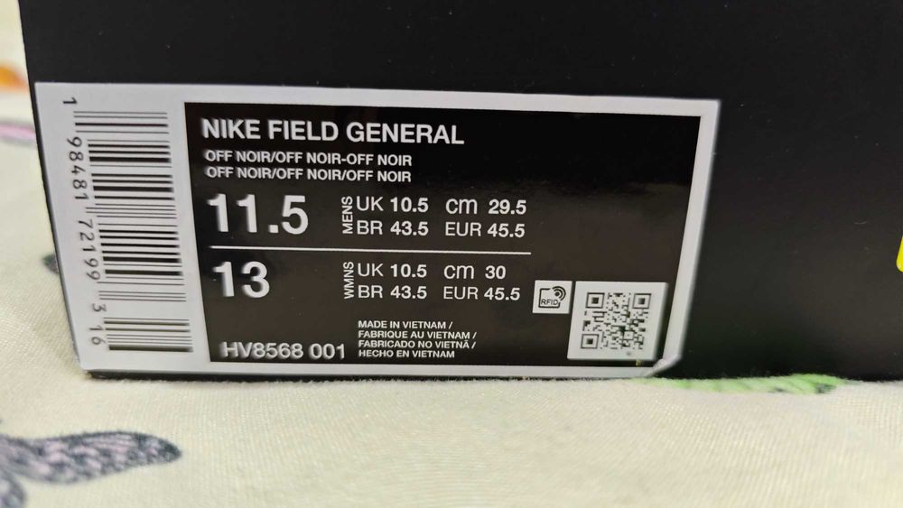 Nike Adidași Pentru Bărbați Negri HV8568-001, EU 45,5, 29,5cm