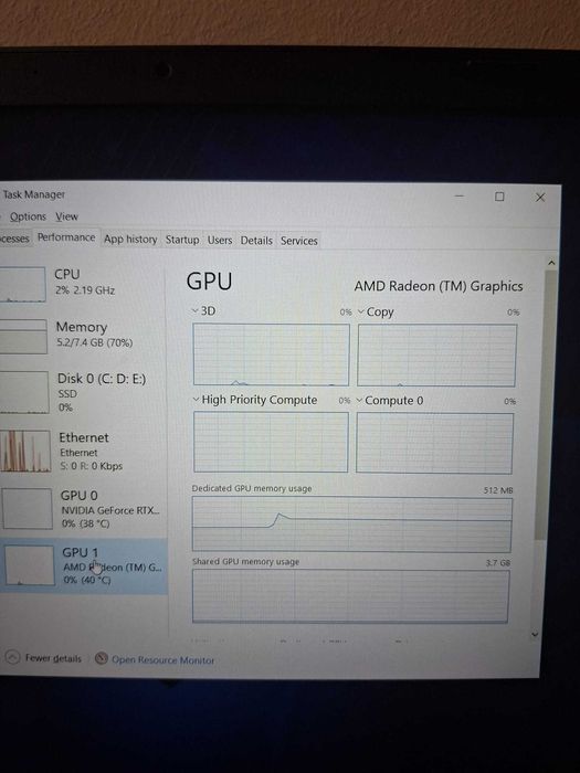 Laptop Gaming Acer Aspire 7 a715 43g r02p