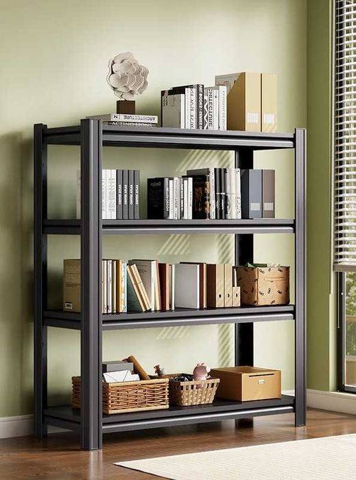 Подвальный металлический стеллаж с регулируемыми прочными полками optm