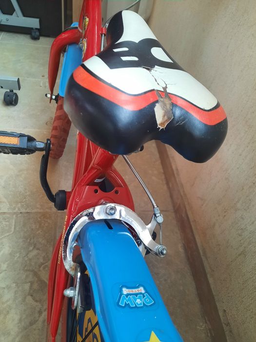 Bicicleta Dino Bikes pentru copii, 14'', Paw Patrol, rosu
