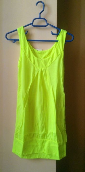 Top dama culoare galben neon