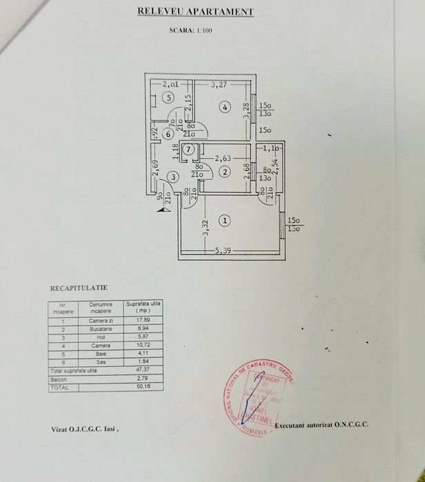 Persoana Fizica vând Apartament 2 cam decomandat Nicolina Lidl