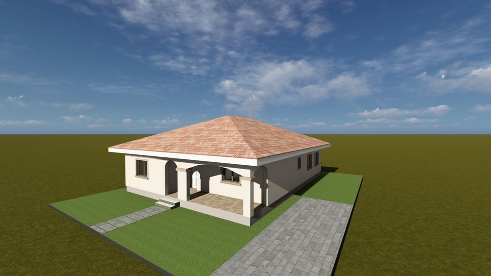 Casa individuala plan parter la pret de duplex, Giroc