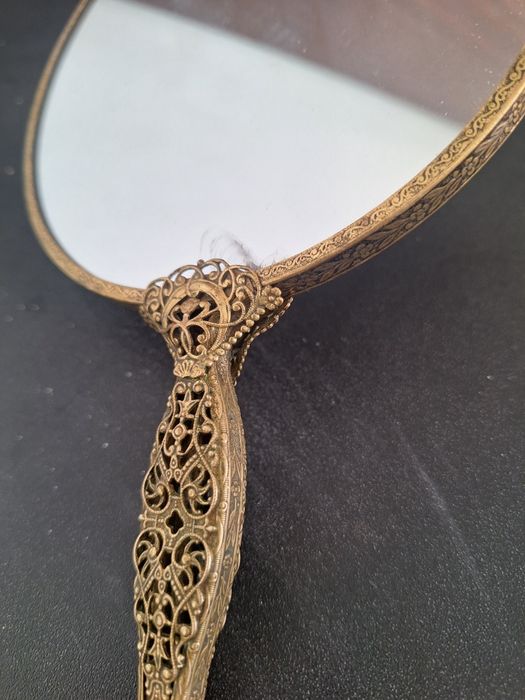 Френско старо бронзово огледало