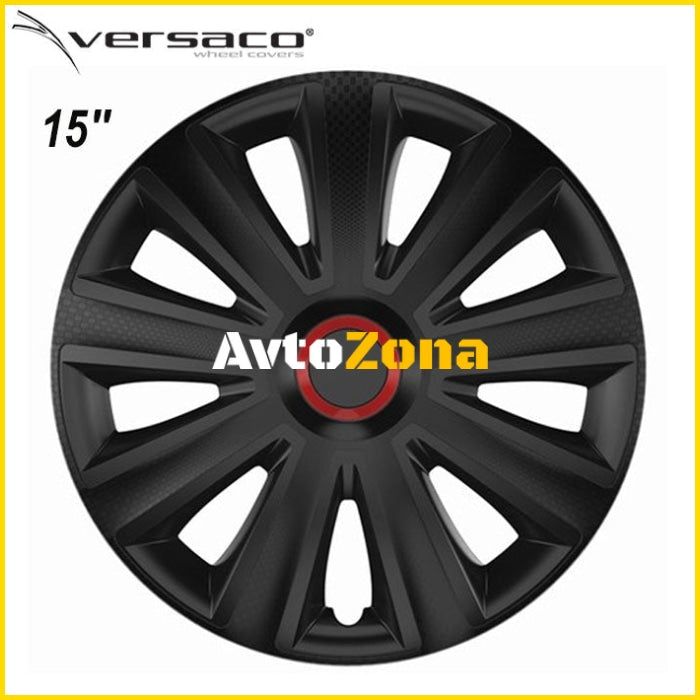 15'' Тасове за джанти Versaco Carbon Aviator RR - Black