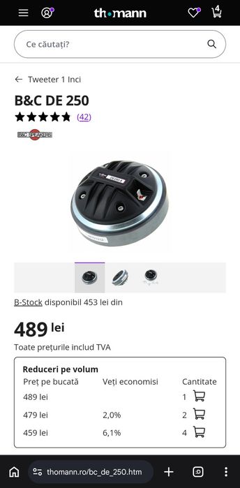 Driver + Goarna B&C DE250