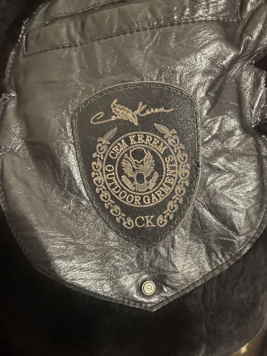 Кожаная куртка из 100% овечьей шерсти