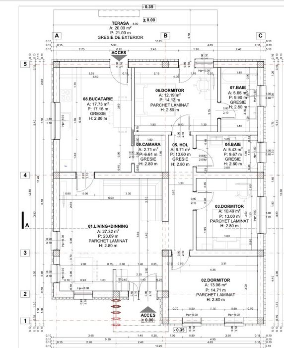 Proprietar – 4 camere Domnesti, proiect nou , incalzire pardoseala