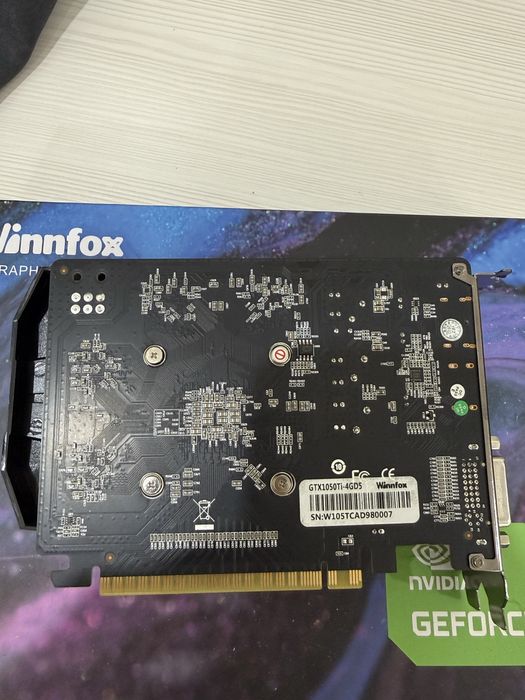 Видеокарта GTX 1050 Ti 4GB