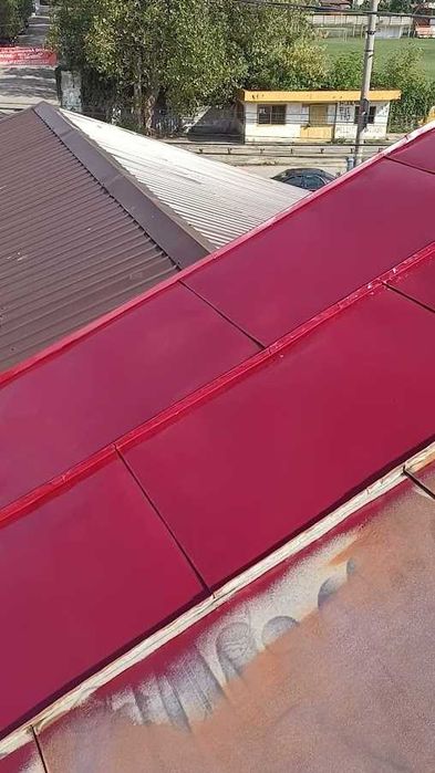 Vopsim tabla pe acoperisuri la case, blocuri, biserici si alte suprafete. Vopsitorie profesionala acoperisuri la super pret. Reparam acoperisuri.