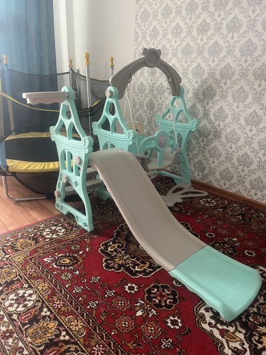 Пррдам горку детскую с качелей
