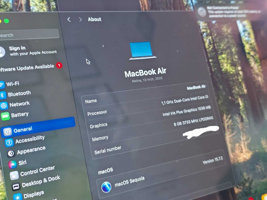 MacBook Air (Retina, 13-инчов, 2020 г.) Intel Core i3