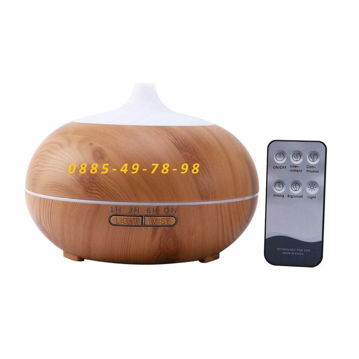 500ml с ДИСТАНЦИОННО Дифузер ароматизатор за въздух,лампа декор в дома