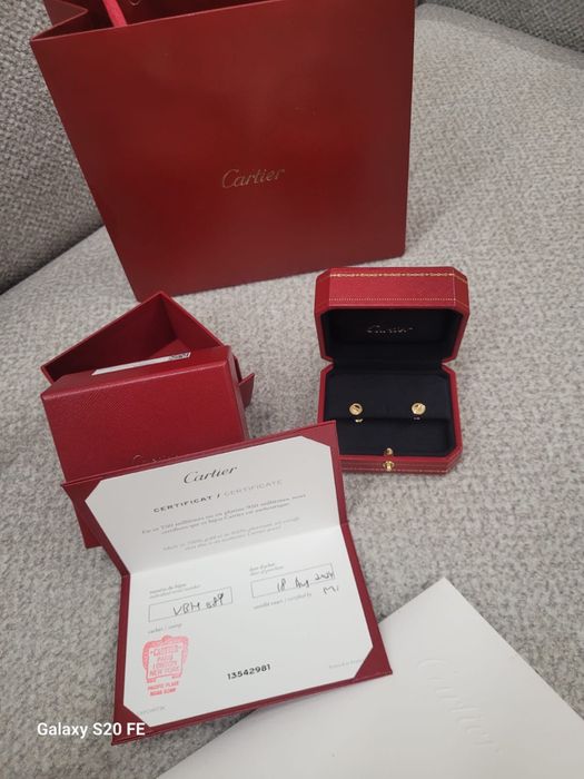 Cartier love серьги оригинал