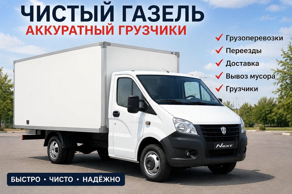 Грузоперевозки Газель Астана перевозка низкие цены