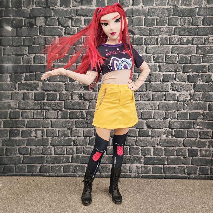 Costum mascotă anime Mira Kpop Demon Hunters 3D fashion girl premium