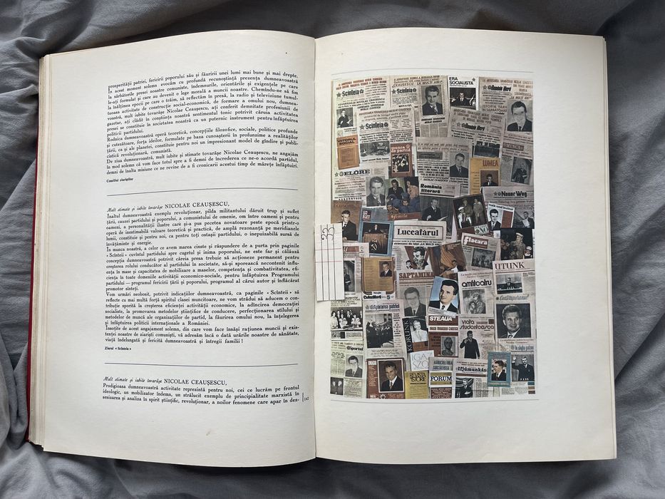 Carte de colectie omagiul lui Ceaușescu
