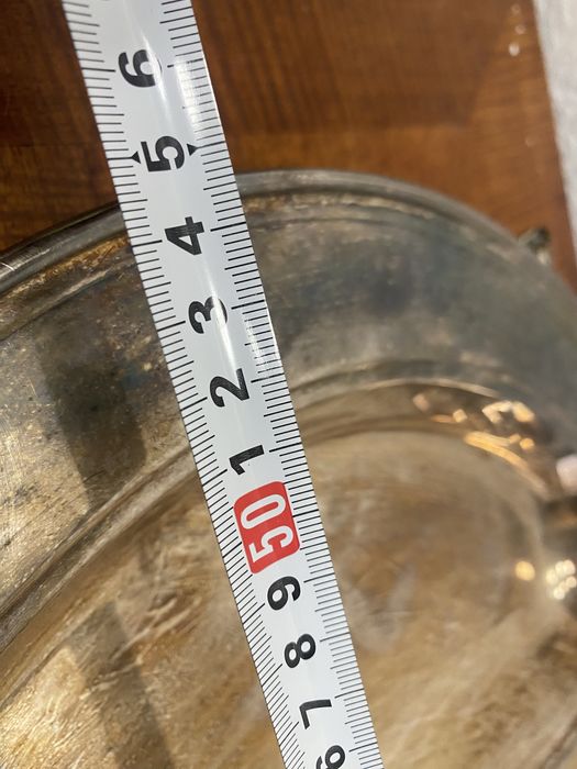 Голям немски поднос с посребряване