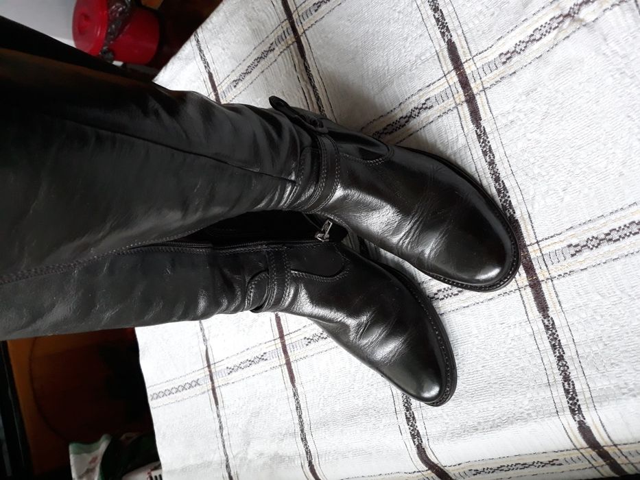 Cizme maro piele naturala