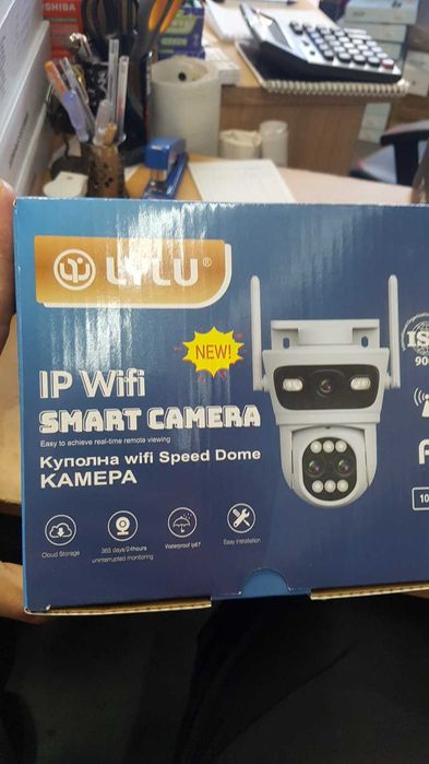 Двойна Smart WiFi безжична IP камера 10MP нощно виждане 10 zoom