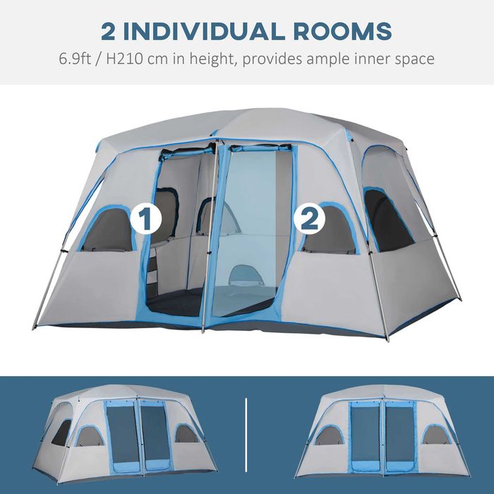 Cort Camping  4-8 persoane, 400x 240x210cm , Outsunny