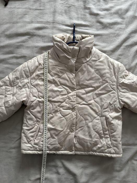 Geaca scurta Zara, piele ecologica, XS