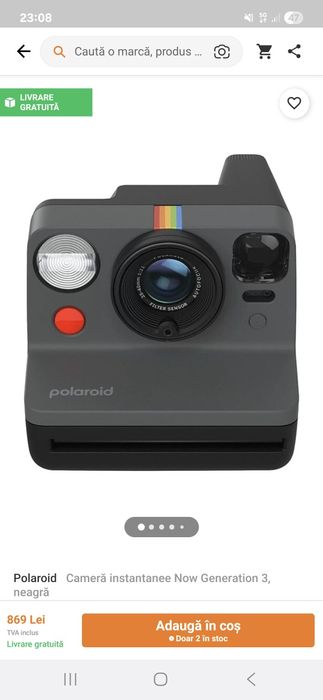 Vand camera Polaroid Generația 3