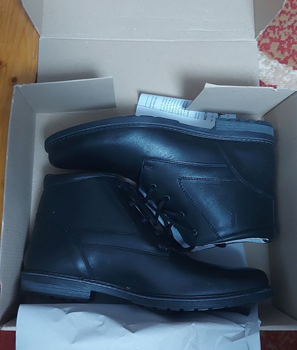 Ghete de piele scurte . M 44, noi.  Pt. Polițe/Pompieri/Jandarmi