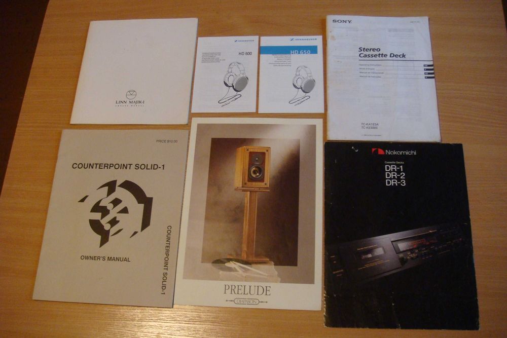 Nakamichi /Rotel / Linn / Philips / Sennheiser/ ( паспорт-инструкция )