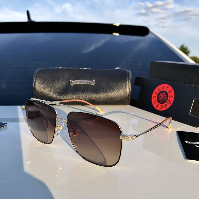 Ochelari  Chrome Hearts maro