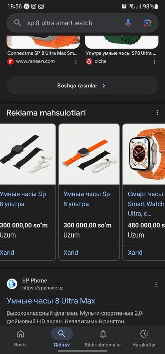 SP 8 ULTRA Smart Watch