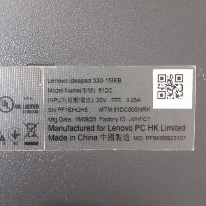Ноутбук б/у, lenovo ideapad-330