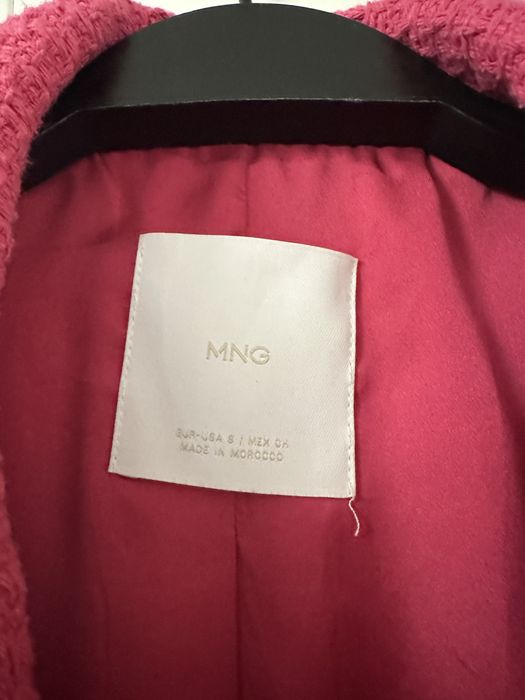 Блейзър Сако розово Mango с копчета перли