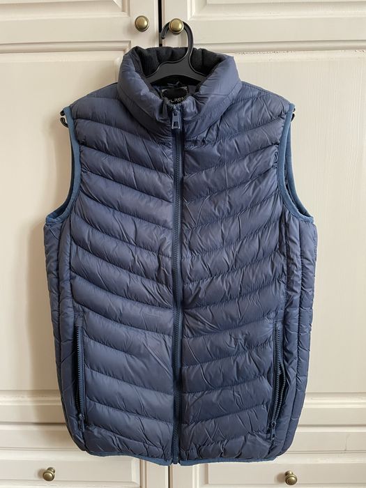 Тъмно син пухен елек – размер XS/S