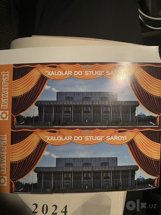 Anvar Sobirov kansertiga bilet 250000 da xalqlar dosligi saroyida 2 ta