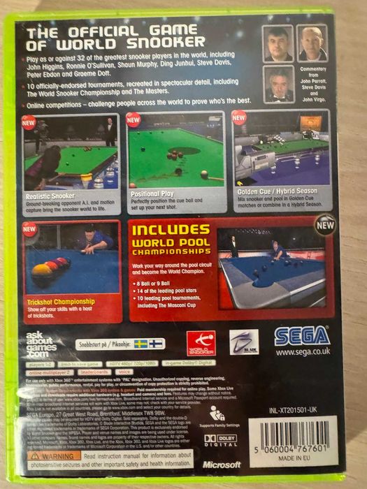Medal of Honor + World Snooker Championship 2007 pentru Xbox 360