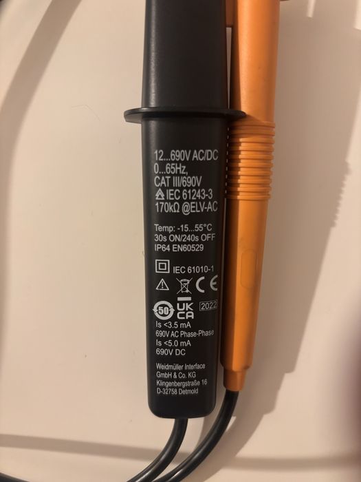 Tester cu 2 poli Weidmuller VT