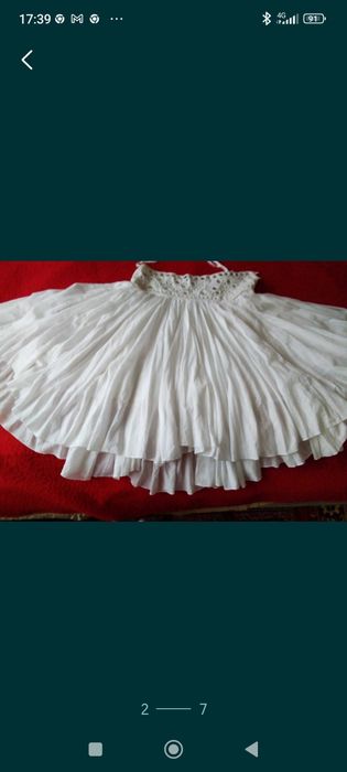 Fustă elegantă alba mar L