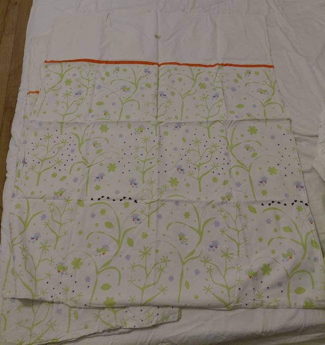 Set IKEA FAGELSANG cearsaf pt pilota + fata perna