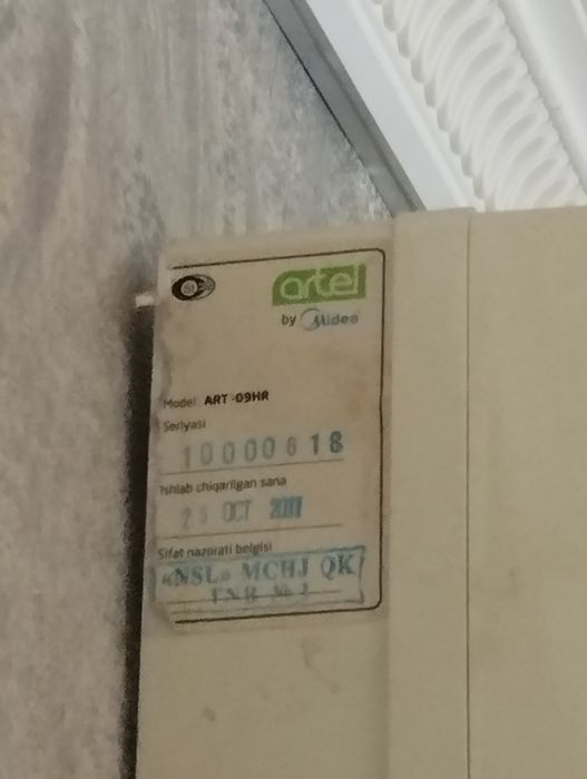 Artel konditsioner 9 li